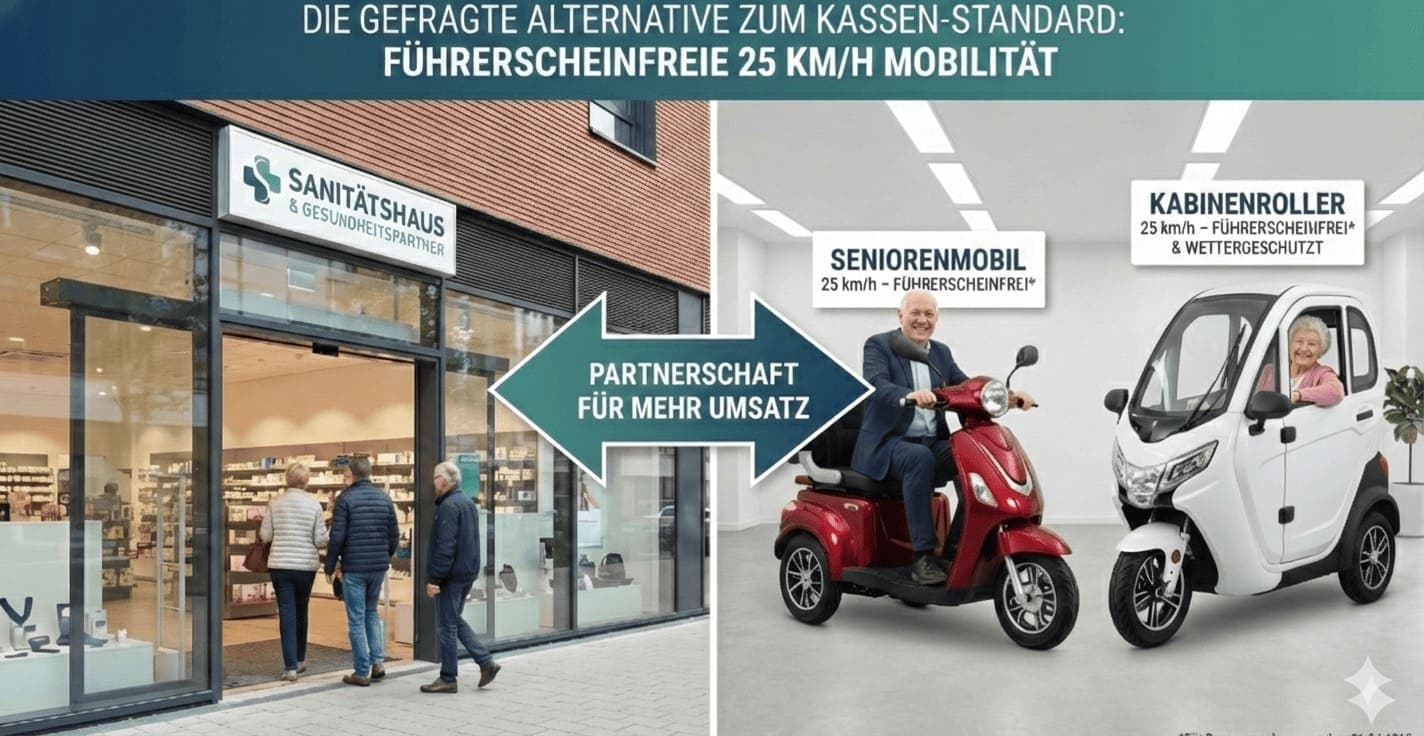 Elektroroller Futura Showroom - Seniorenmobile und Kabinenroller